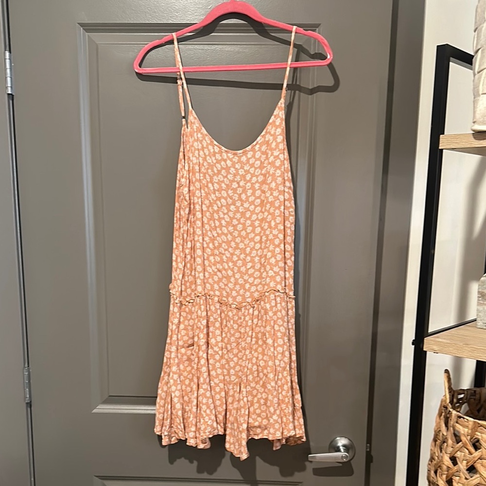 Peach Flower Sundress